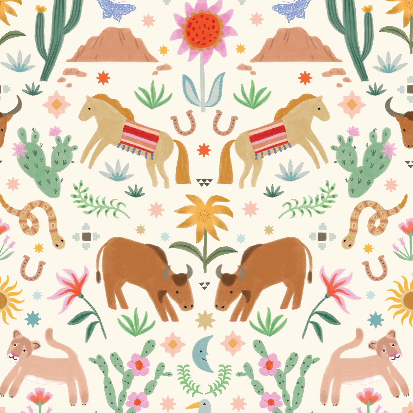 You're A Wild One Wallpaper Repeat Pattern : Munks and Me - Nursery ...