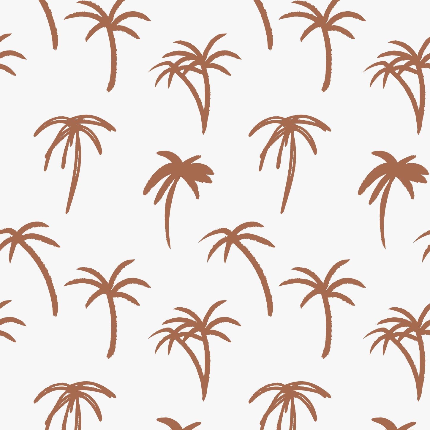 Rust Noa Tropical Palm Wallpaper | Sample - Munks and Me Wallpaper