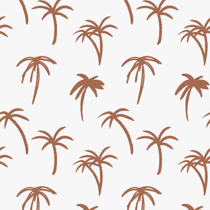 Rust Noa Tropical Palm Wallpaper | Sample - Munks and Me Wallpaper