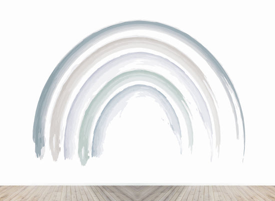 Load image into Gallery viewer, Custom Iris Watercolour Rainbow Wallpaper | H266cm x W400cm - Munks and Me Wallpaper
