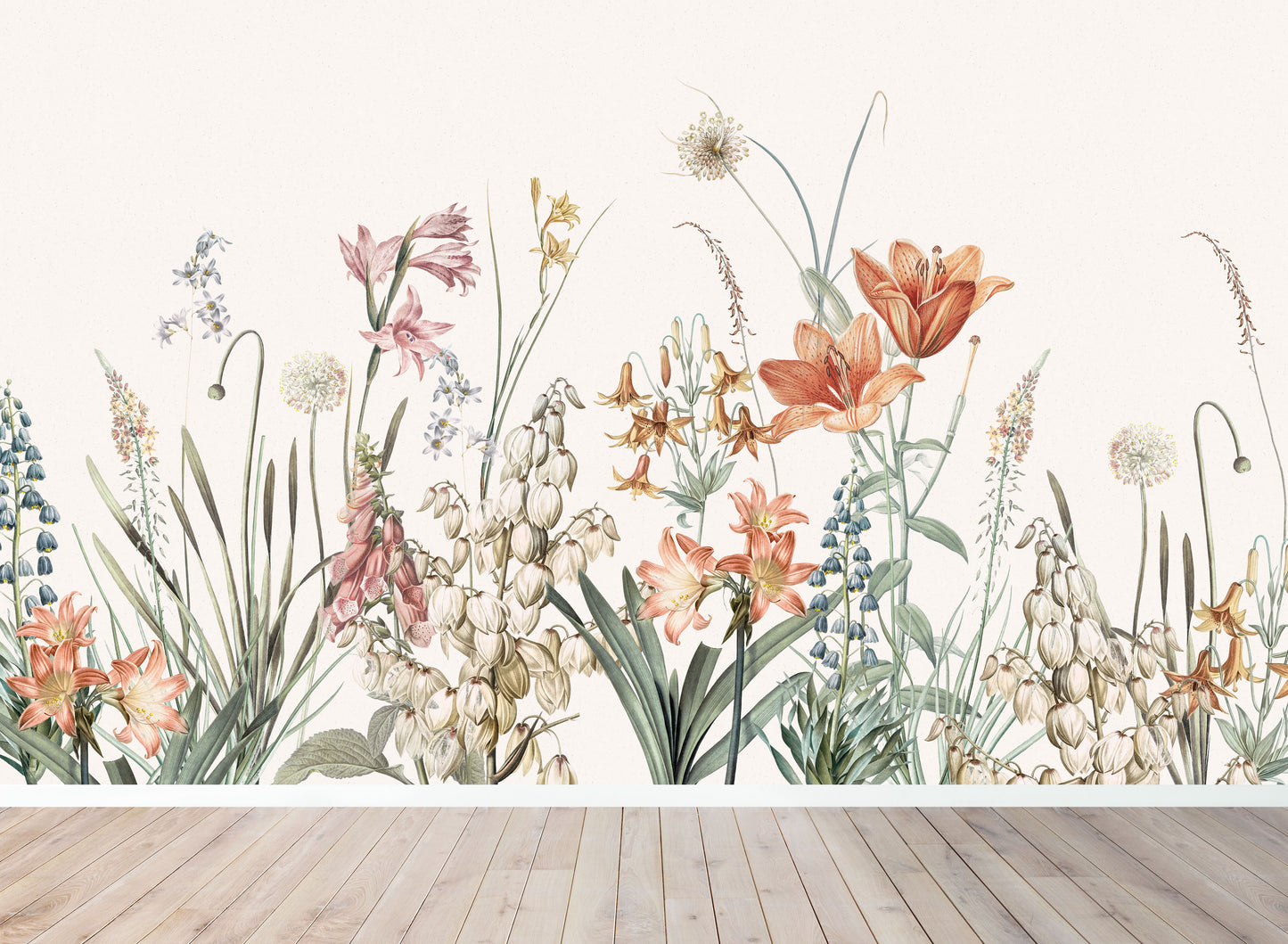 Quinns Flower Field Wallpaper Mural - Munks and Me Wallpaper