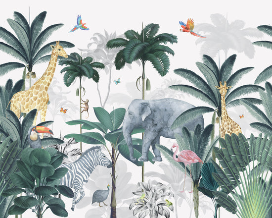 Jungle Wallpaper Mural - Munks and Me Wallpaper