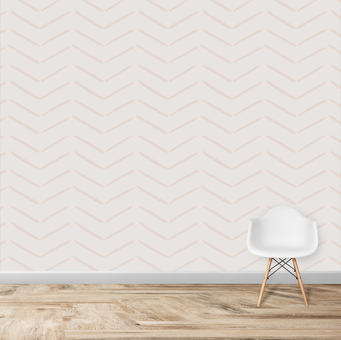 Herringbone Wallpaper Repeat Pattern | Rose - Munks and Me Wallpaper