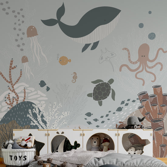 Under The Sea Wallpaper Mural - Munks and Me Wallpaper