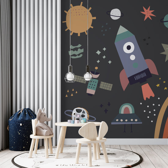 Its All About The Rockets Wallpaper Mural - Munks and Me Wallpaper