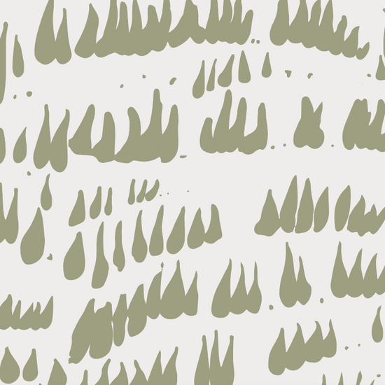 Daphne Drops Wallpaper Repeat Pattern | Olive - Munks and Me Wallpaper