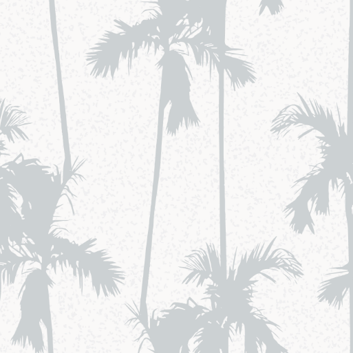 Clay Palm Print Wallpaper Repeat Pattern | Blue - Munks and Me Wallpaper