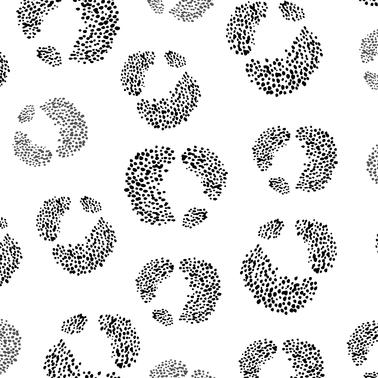 Hallie Leopard Print Wallpaper Repeat Pattern | Black - Munks and Me Wallpaper