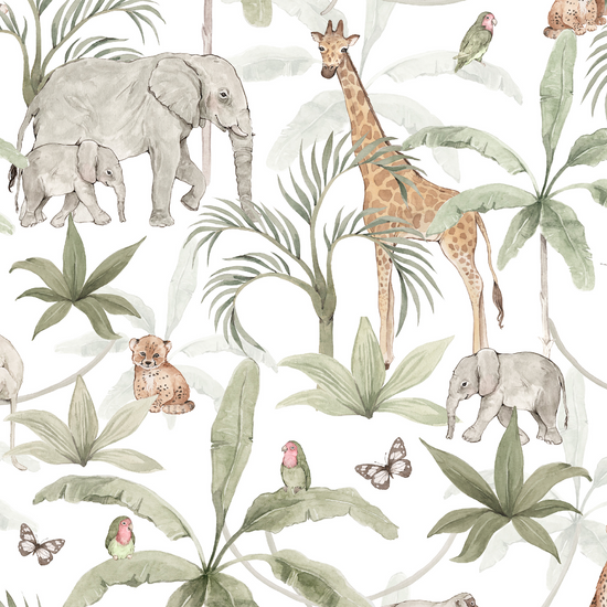 African Safari Wallpaper  | Sample - Munks and Me Wallpaper