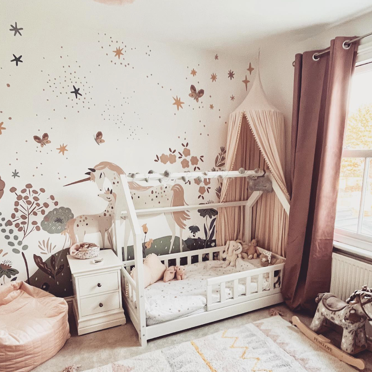 Floral Wallpaper Nursery  Baby Girl Nursery Ideas