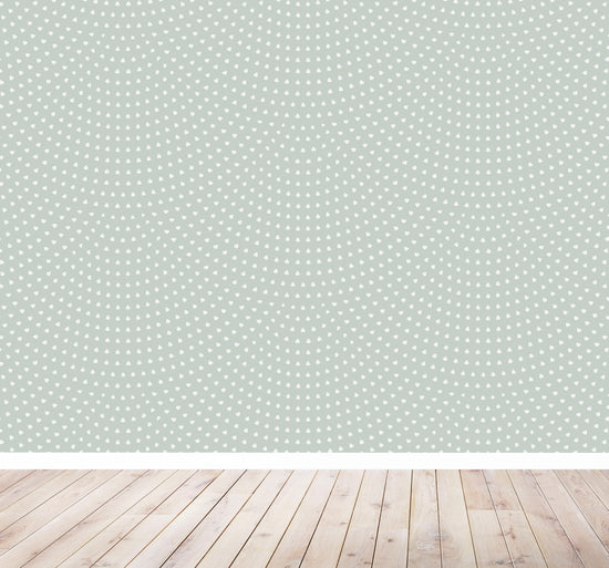Scallop Wallpaper Repeat Pattern | Turquoise - Munks and Me Wallpaper