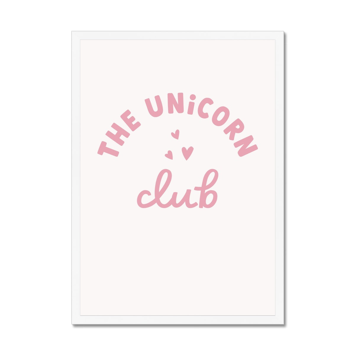 The Unicorn Club Framed Print - Munks and Me Wallpaper