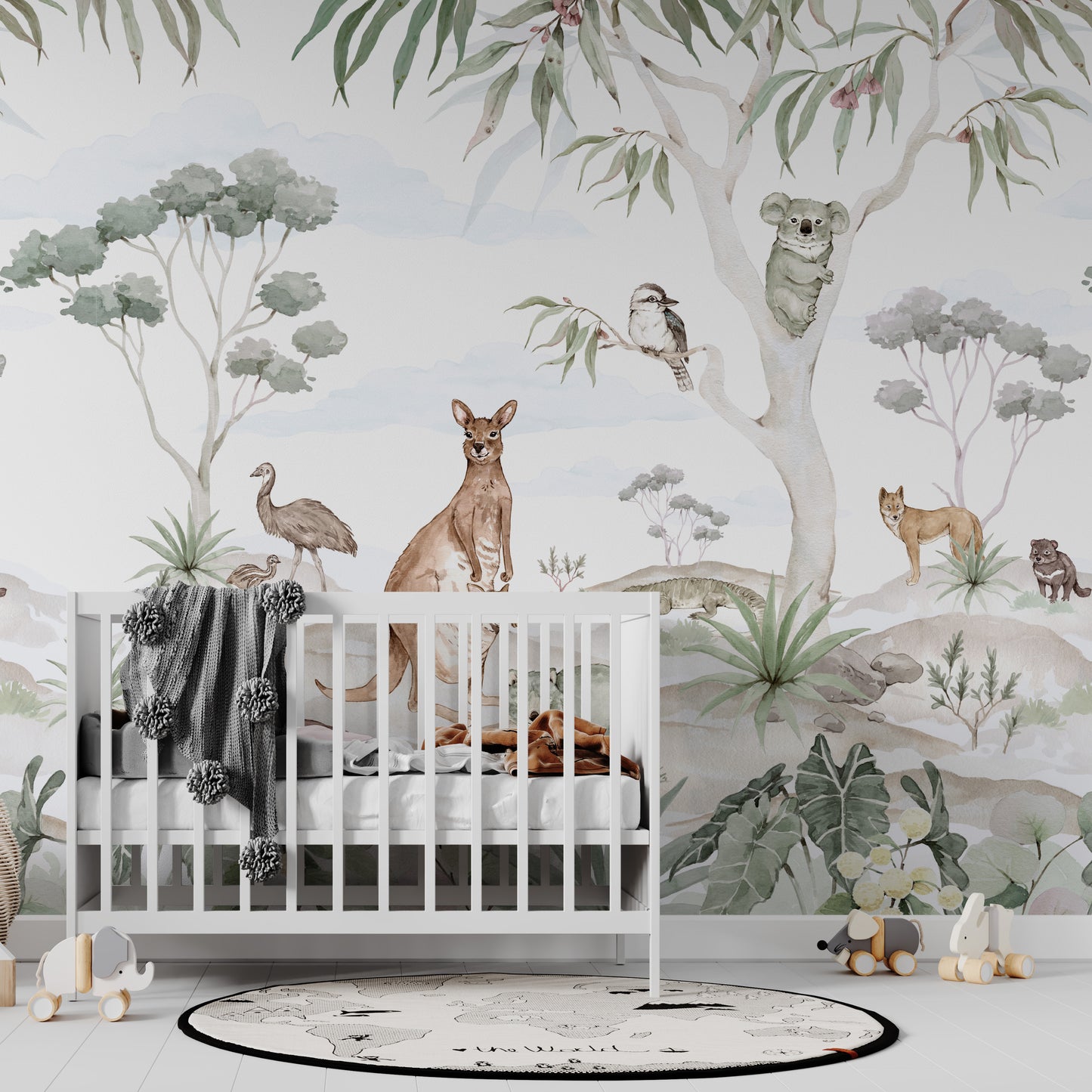 Load image into Gallery viewer, Australia Animal Wallpaper Mural - Munks and Me Wallpaper
