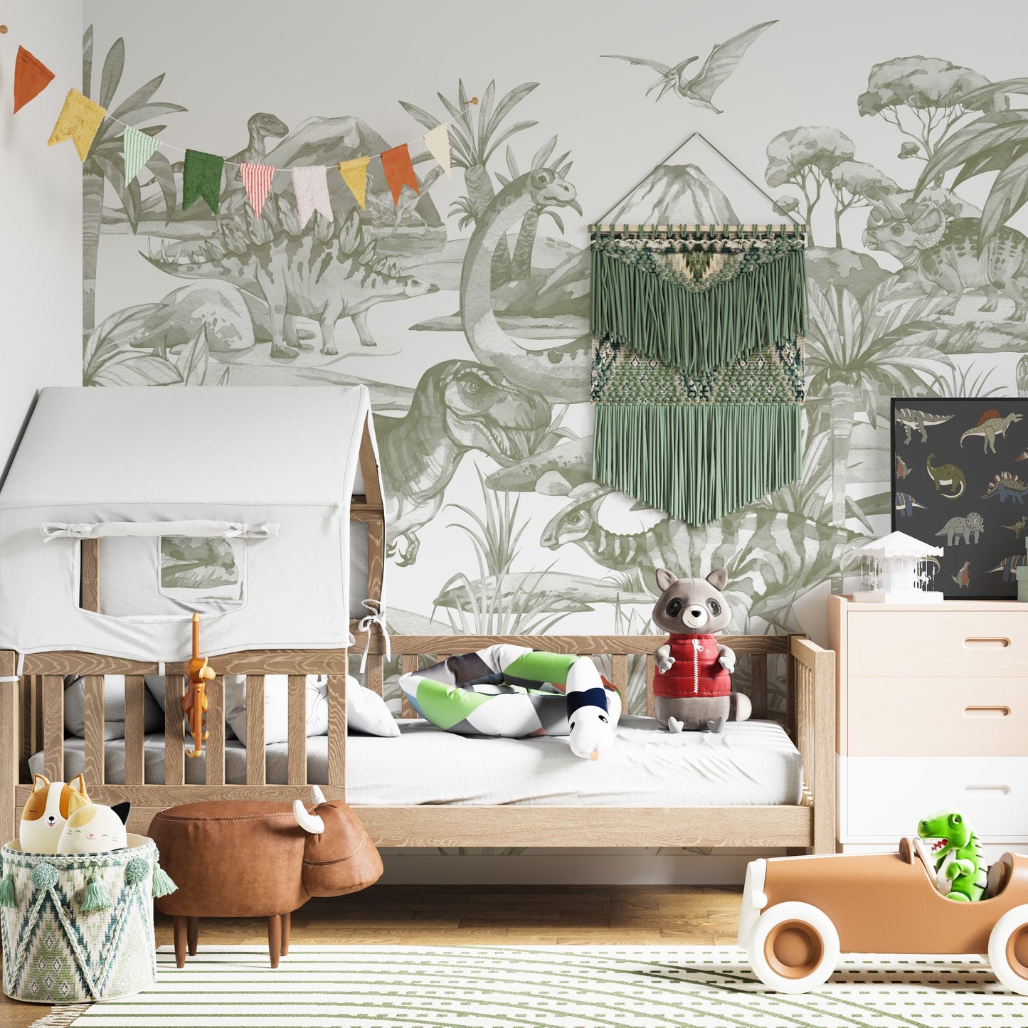 Cute Jungle Animals Wallpaper for Kids Room Nursery  lifencolors