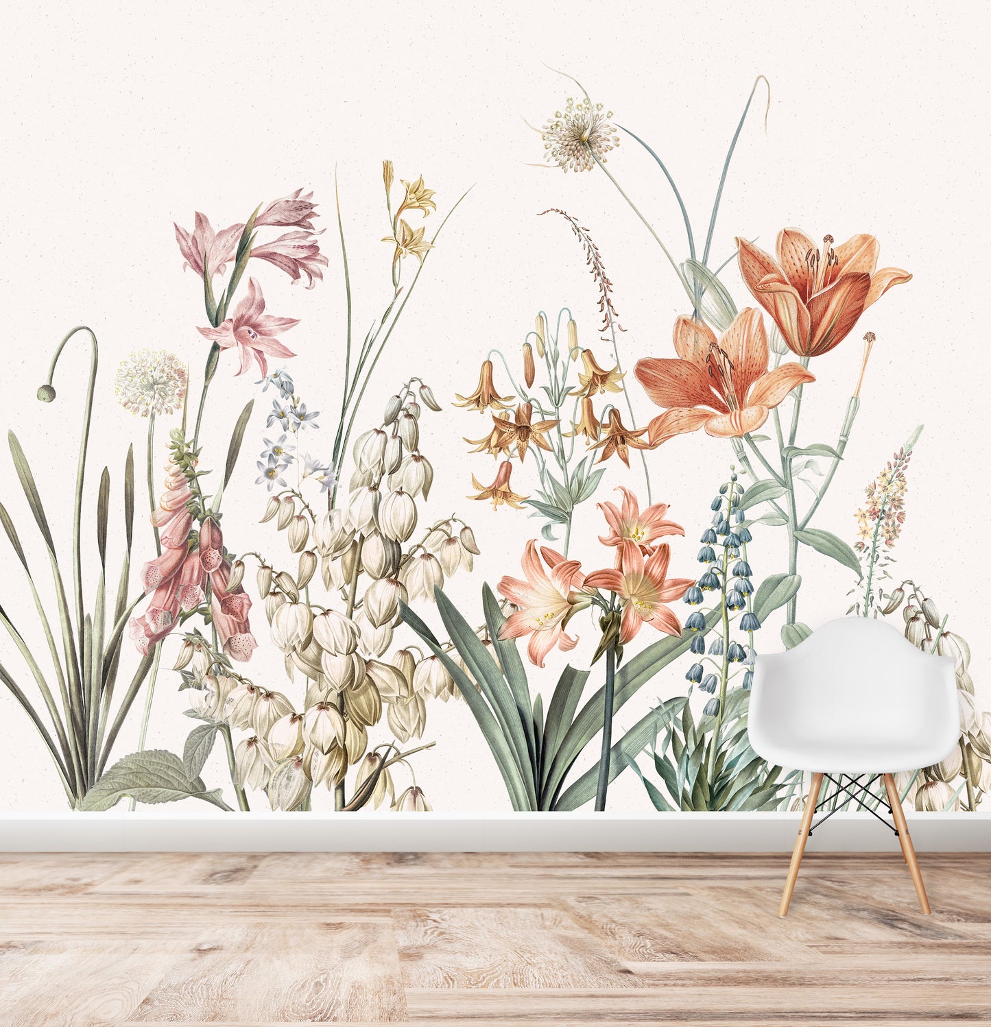 Quinns Flower Field Wallpaper Mural - Munks and Me Wallpaper