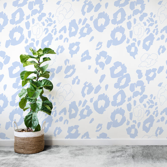 Nelly Leopard Print Wallpaper Repeat Pattern - Munks and Me Wallpaper