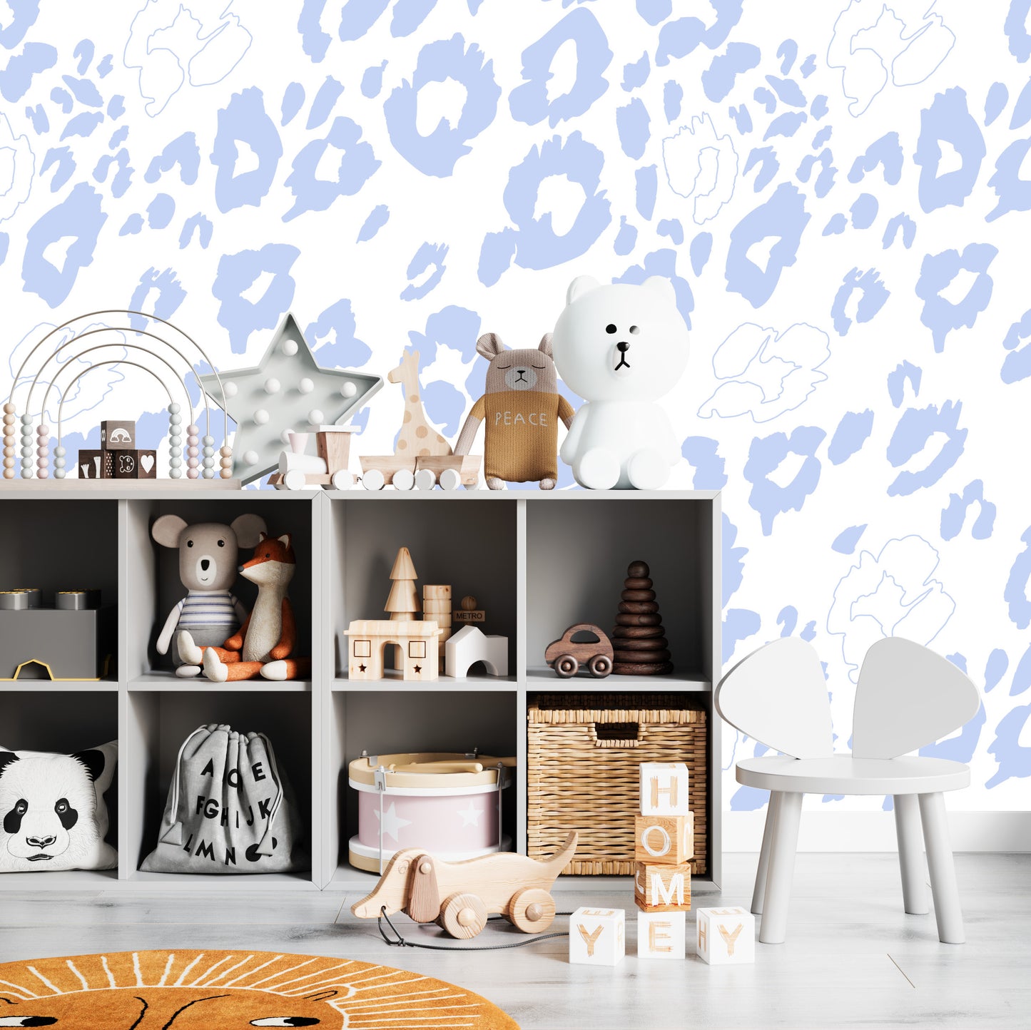 Nelly Leopard Print Wallpaper Repeat Pattern - Munks and Me Wallpaper
