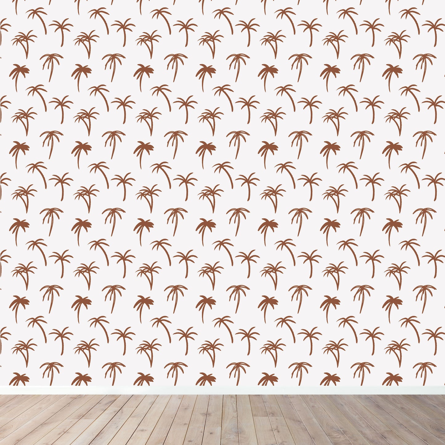 Load image into Gallery viewer, The Noa Tropical Palm Print Wallpaper Repeat Pattern | Rust - Munks and Me Wallpaper
