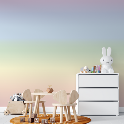 Rainbow Ombre Wallpaper | Sample - Munks and Me Wallpaper