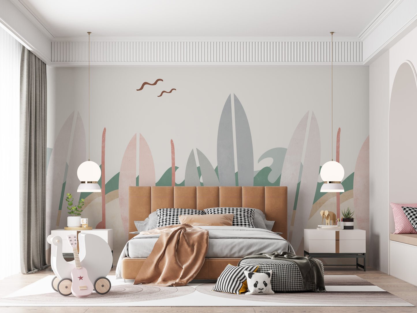Load image into Gallery viewer, Surfers Paradise Mural Wallpaper  | Sample - Munks and Me Wallpaper
