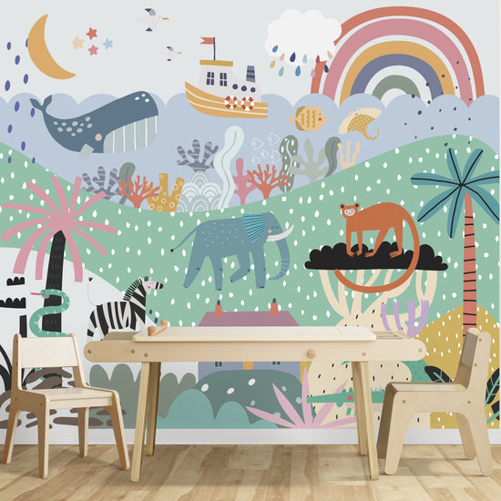 Wonderland Wallpaper Mural - Munks and Me Wallpaper