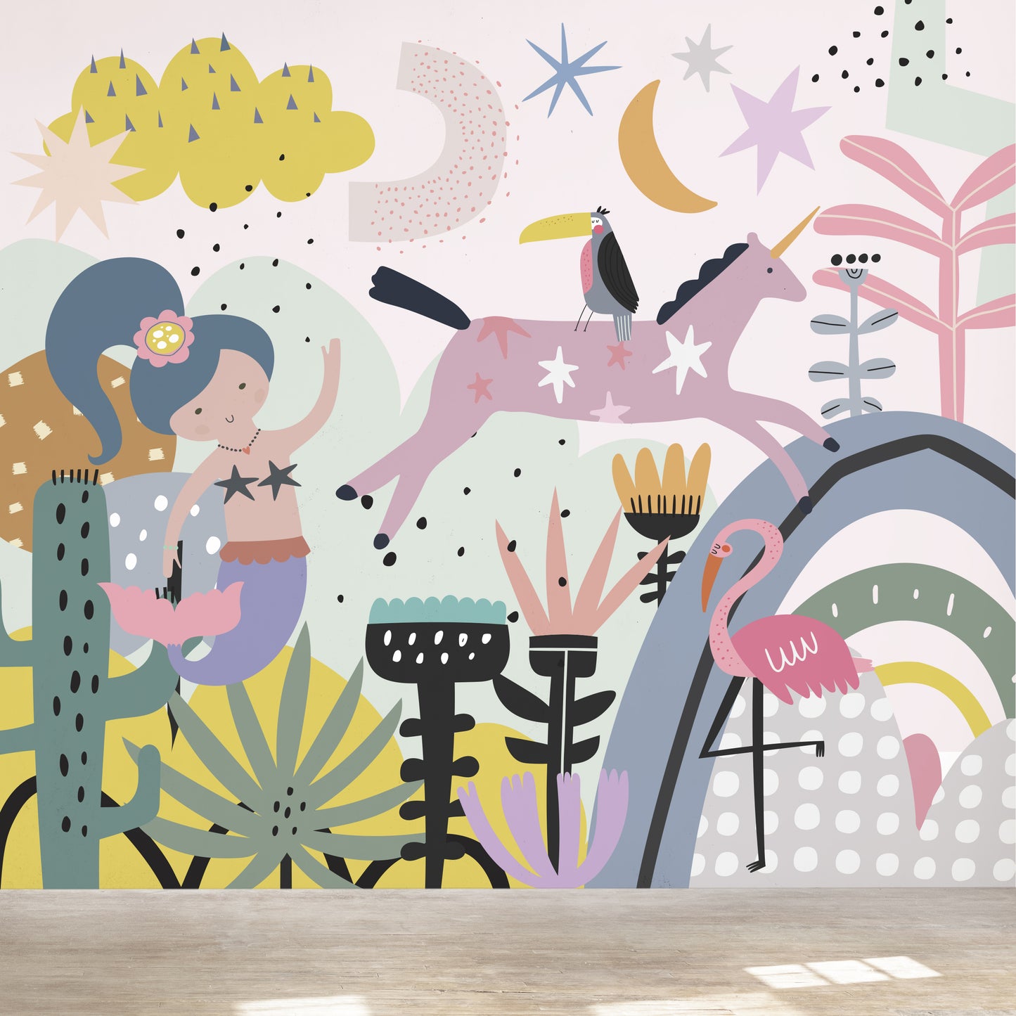 Wonderlove Wallpaper Mural - Munks and Me Wallpaper